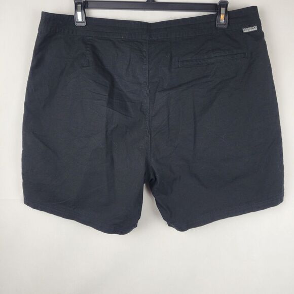 Florence Marine X Traveler 6" Shorts Men 38 Black Stretch Cotton Ripstop Utility - Picture 8 of 10